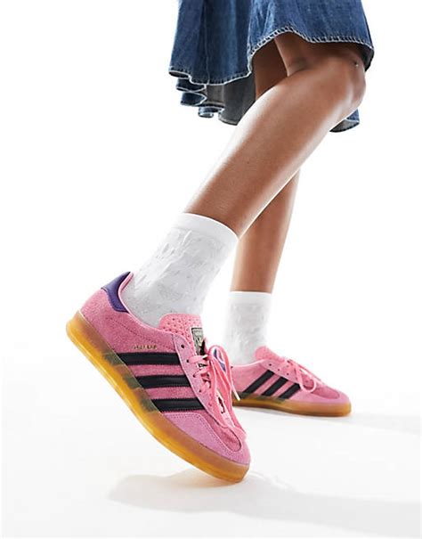 adidas sneakers roze zool|ADIDAS ORIGINALS GAZELLE INDOOR ROZE/ZWART.